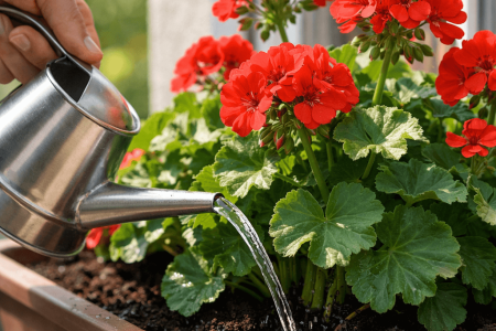 Jak często podlewać pelargonie