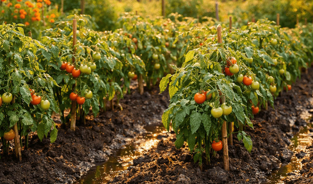 Jak często podlewać pomidory w gruncie