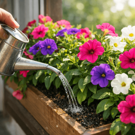 Jak często podlewać surfinie