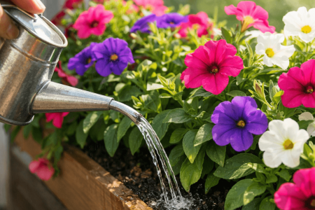 Jak często podlewać surfinie