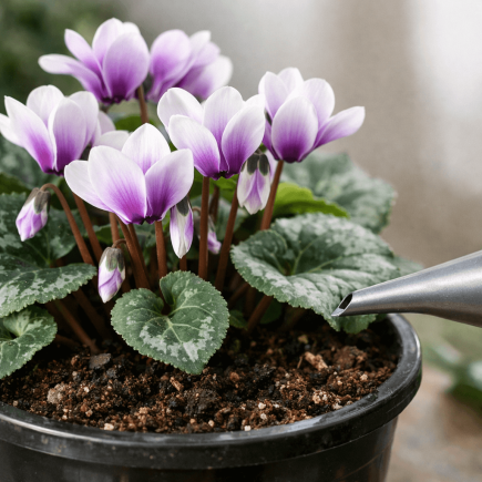 Jak podlewać fiołka alpejskiego