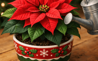 Jak podlewać gwiazdę betlejemską