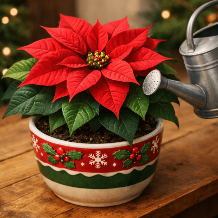 Jak podlewać gwiazdę betlejemską