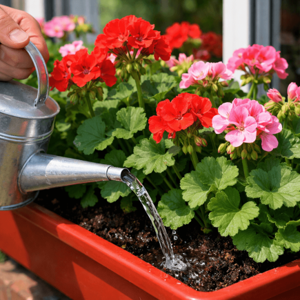Jak podlewać pelargonie