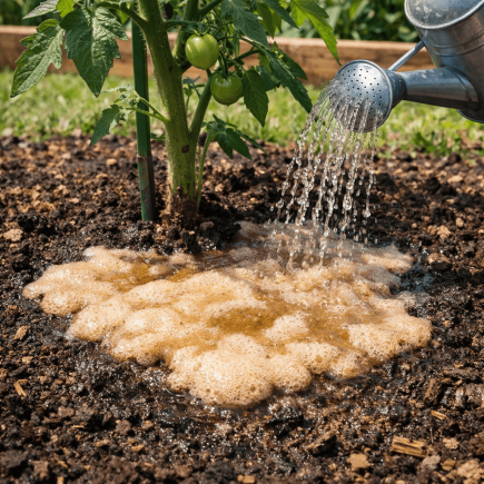 Jak podlewać pomidory drożdżami