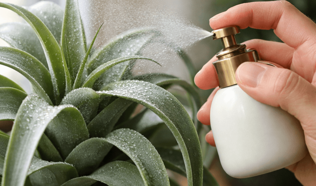 Kwiat tillandsia jak podlewać