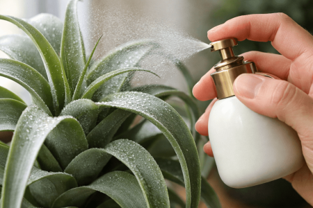 Kwiat tillandsia jak podlewać